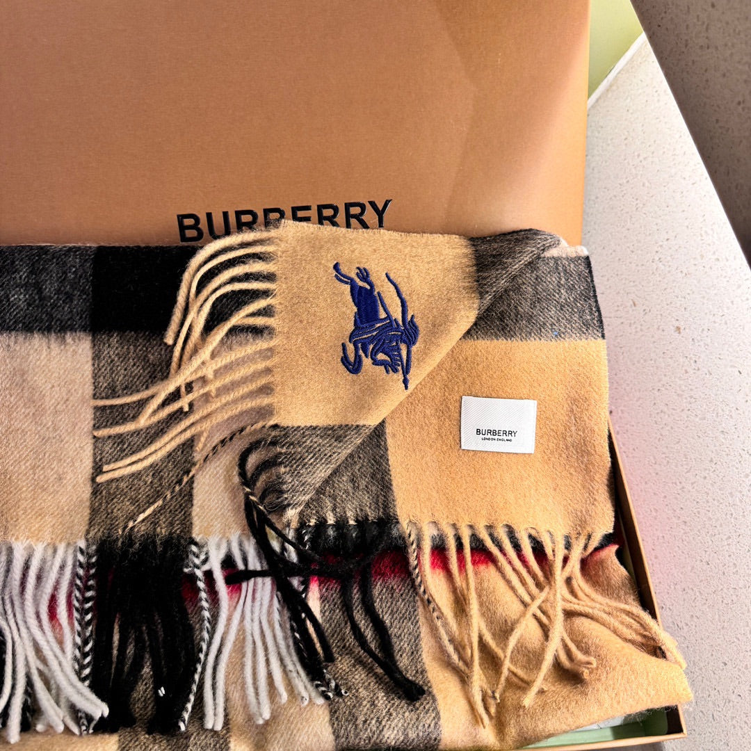 BURBERRY SCARF 180 CM IN COLORFUL CASHMERE 410339