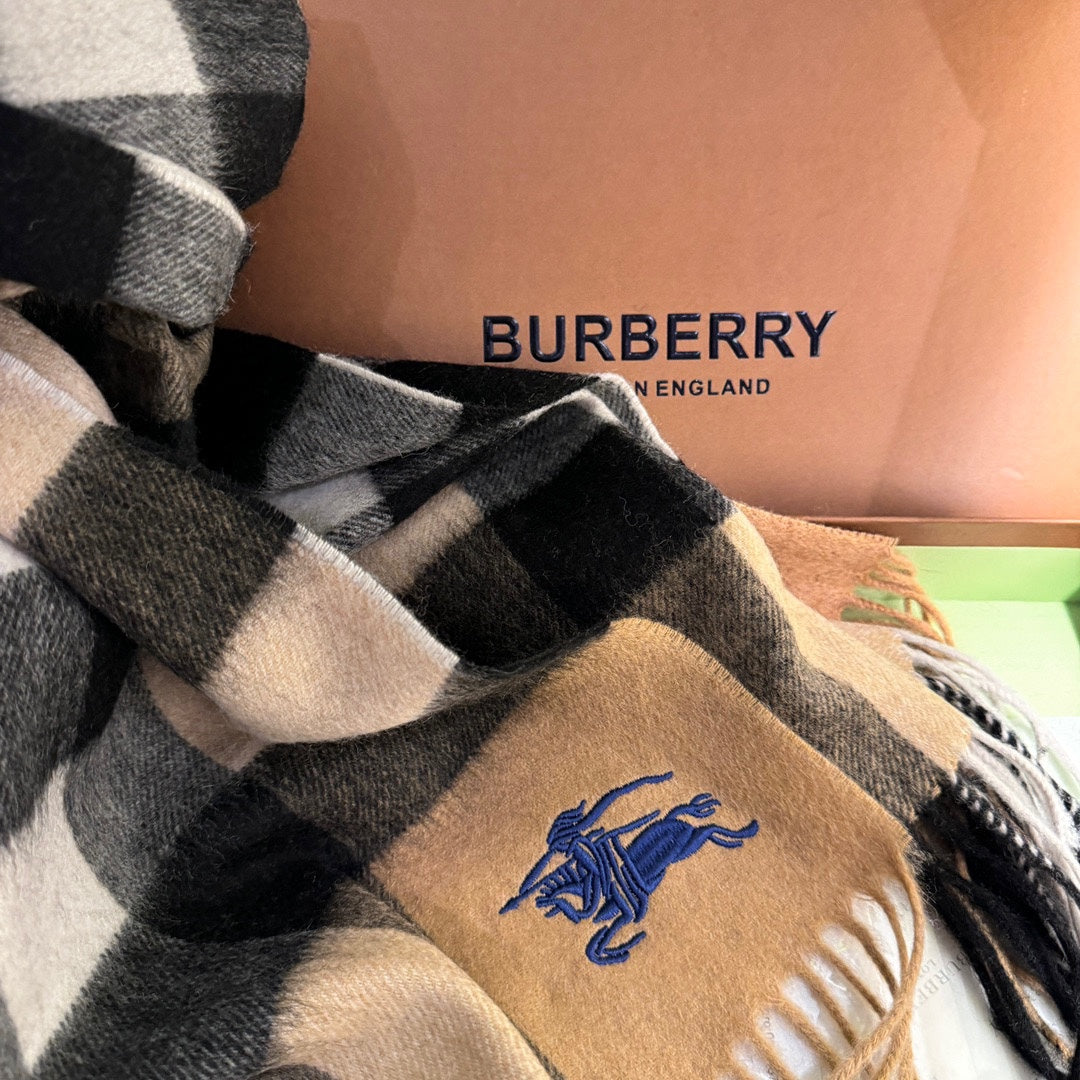 BURBERRY SCARF 180 CM IN COLORFUL CASHMERE 410339