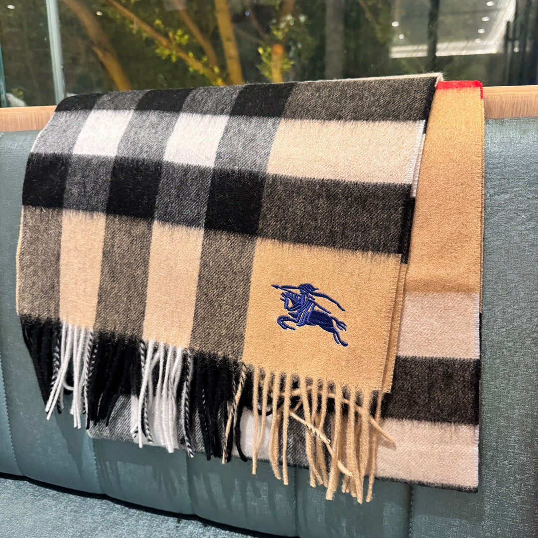 BURBERRY SCARF 180 CM IN COLORFUL CASHMERE 410339