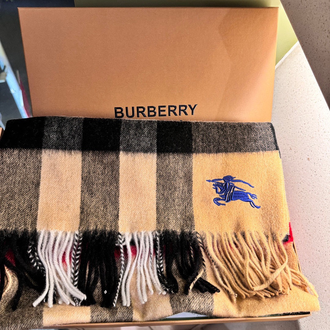 BURBERRY SCARF 180 CM IN COLORFUL CASHMERE 410339