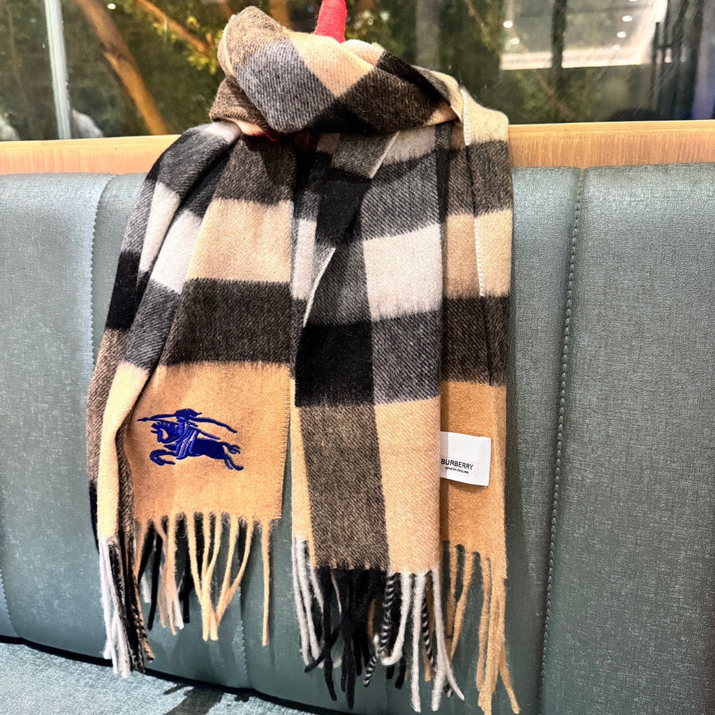 BURBERRY SCARF 180 CM IN COLORFUL CASHMERE 410339