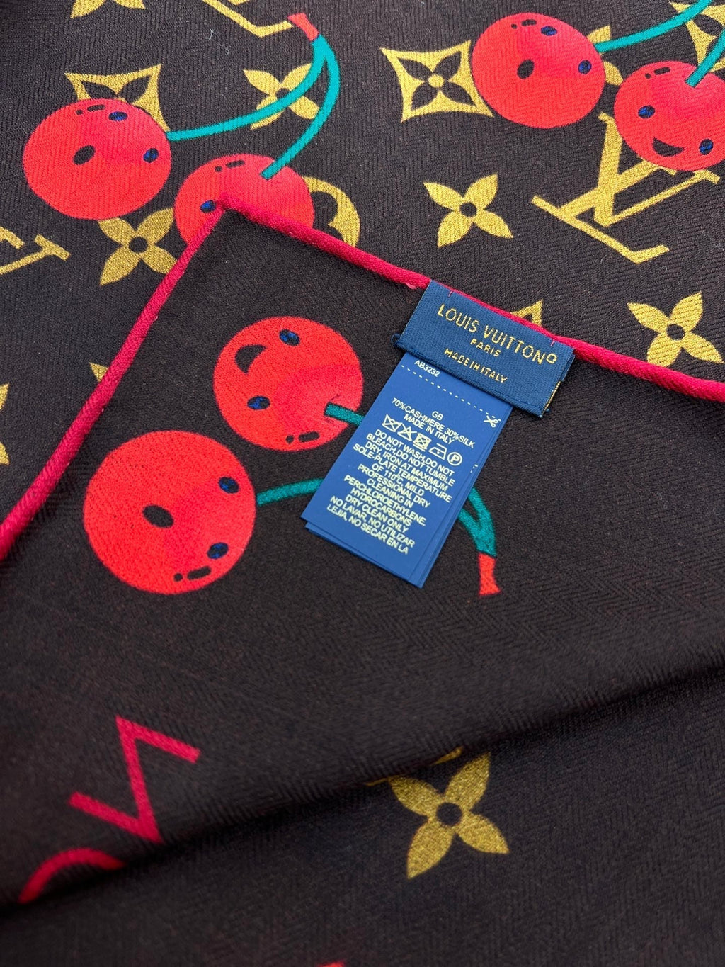 LOUIS VUITTON LV SCARF 135 CM IN WOOL MIX SILK 735873