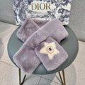 CHANEL SCARF IN HEATHER PURPLE RABBIT FUR 397449