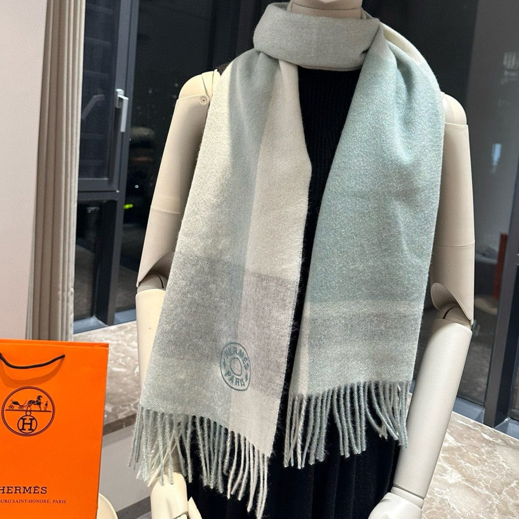 HERMES SCARF 180 CM IN COLORFUL CASERE 381229