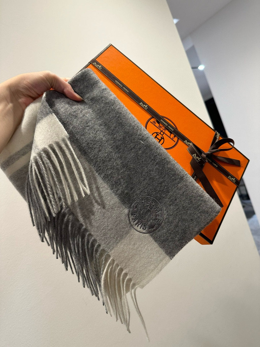 HERMES SCARF 180 CM IN COLORFUL CASERE 381230