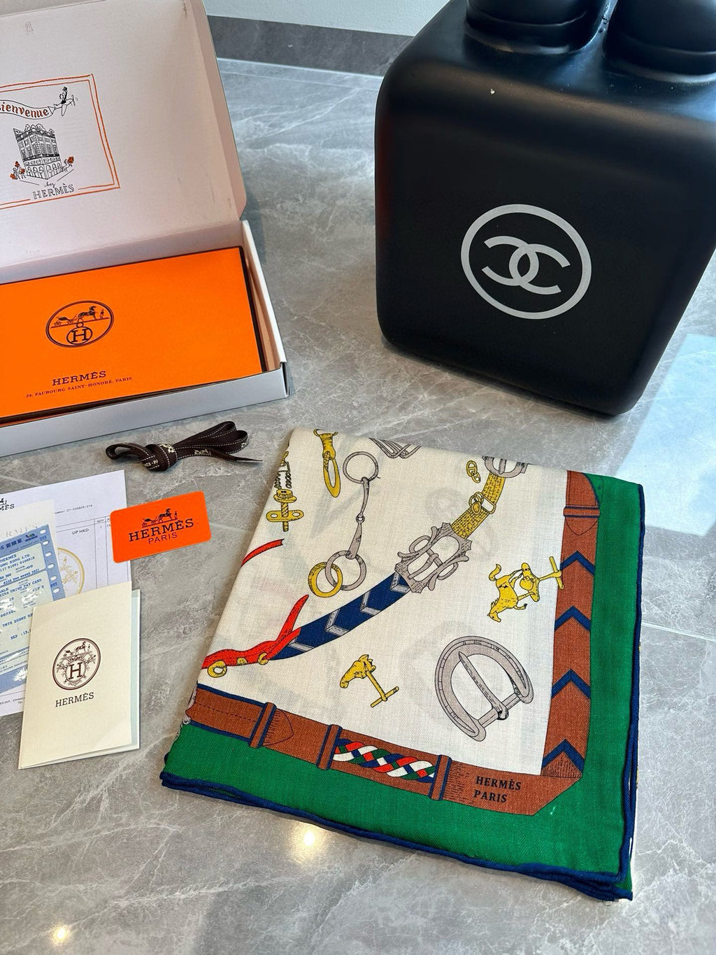 HERMES SCARF 140 CM COLORFUL 387901