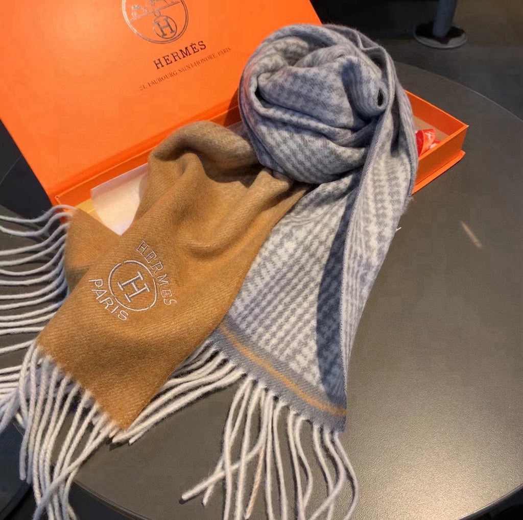 HERMES SCARF 180 CM IN COLORFUL CASERE 396307