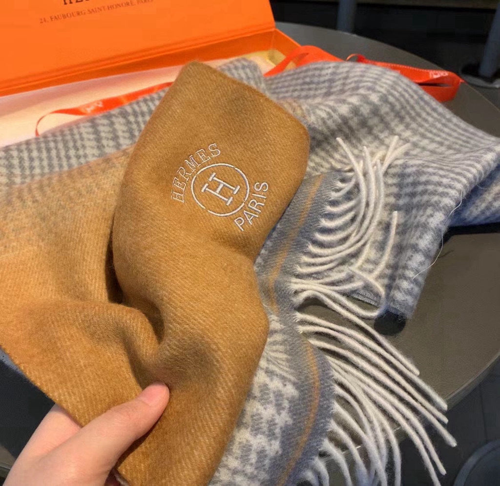HERMES SCARF 180 CM IN COLORFUL CASERE 396307