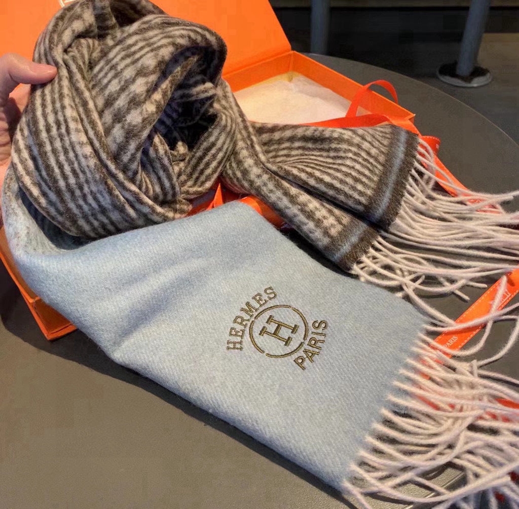 HERMES SCARF 180 CM IN COLORFUL CASERE 396308