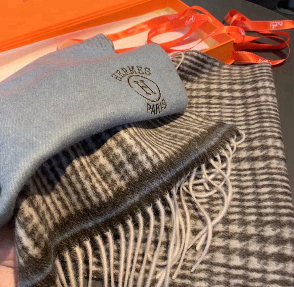 HERMES SCARF 180 CM IN COLORFUL CASERE 396308