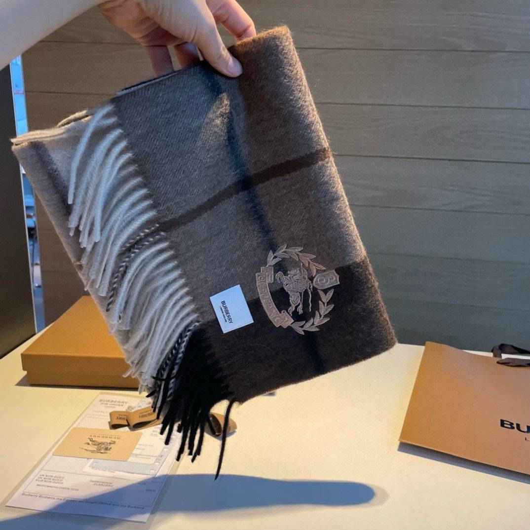 BURBERRY SCARF 180 CM IN COLORFUL CASHMERE 408585