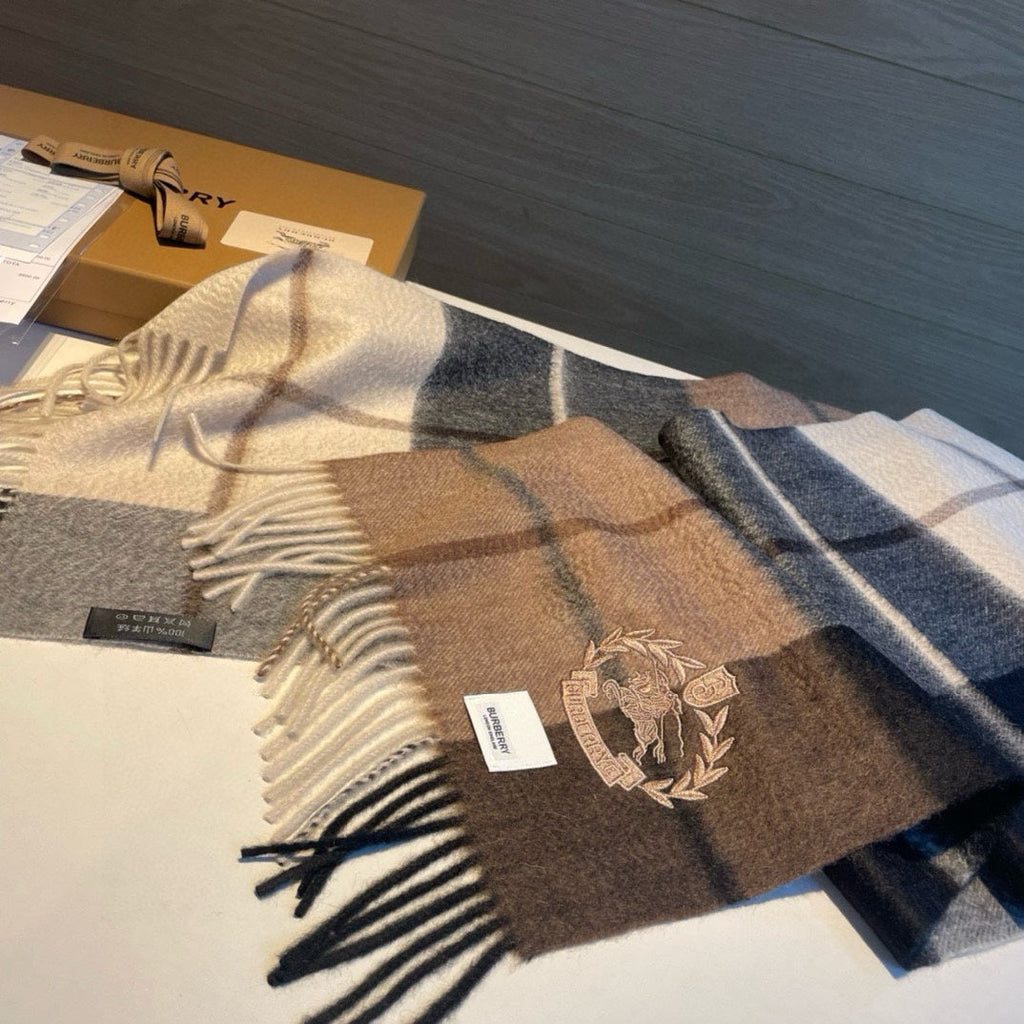 BURBERRY SCARF 180 CM IN COLORFUL CASHMERE 408585
