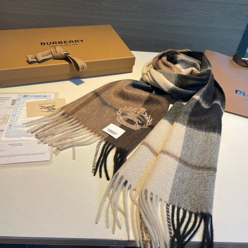 BURBERRY SCARF 180 CM IN COLORFUL CASHMERE 408585