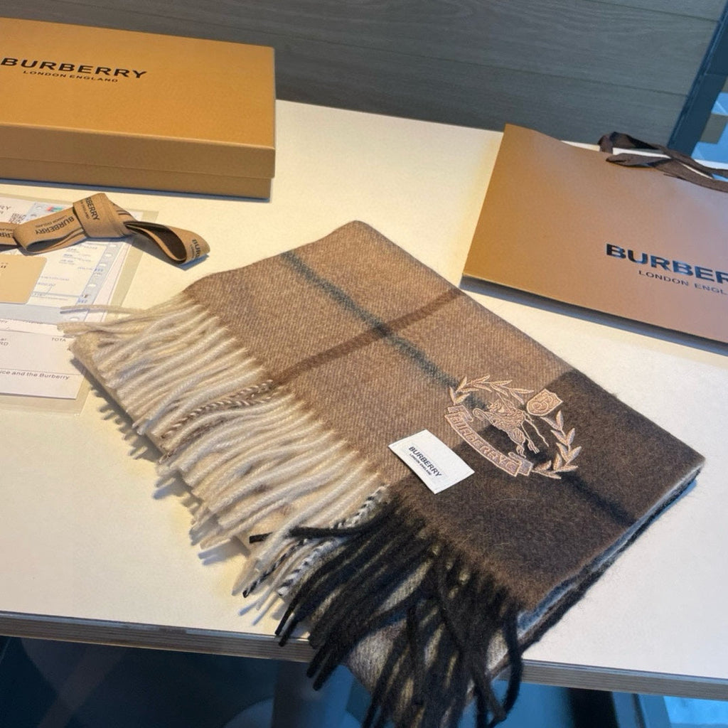 BURBERRY SCARF 180 CM IN COLORFUL CASHMERE 408585