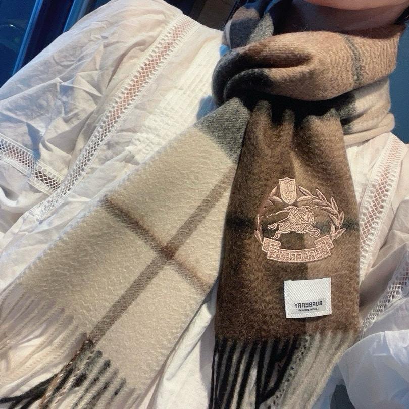 BURBERRY SCARF 180 CM IN COLORFUL CASHMERE 408585