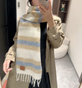 LOEWE SCARF IN COLORFUL WOOL AND MOHAIR 415217
