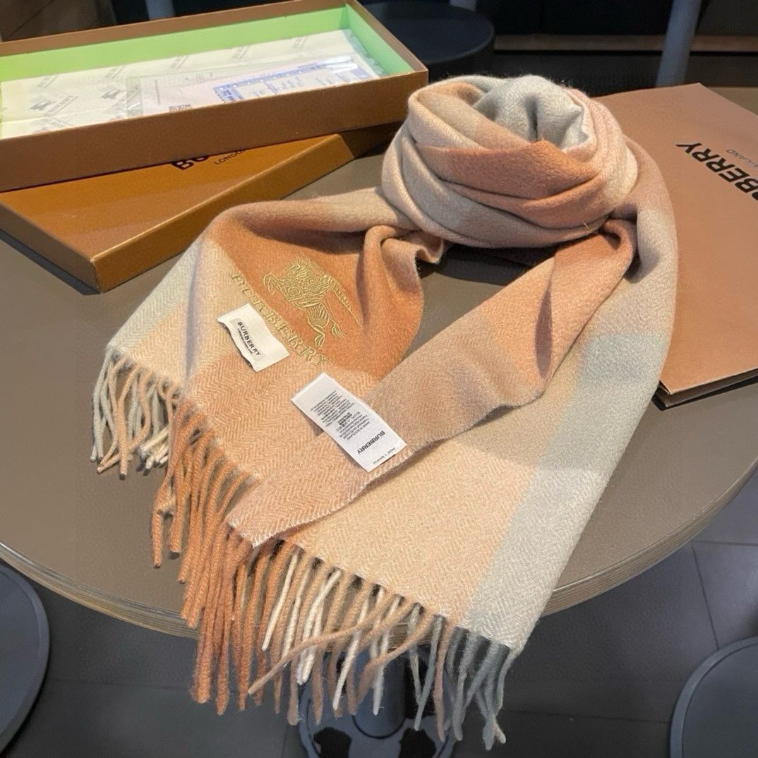 BURBERRY BBR SCARF 180 CM IN CASHMERE 482321
