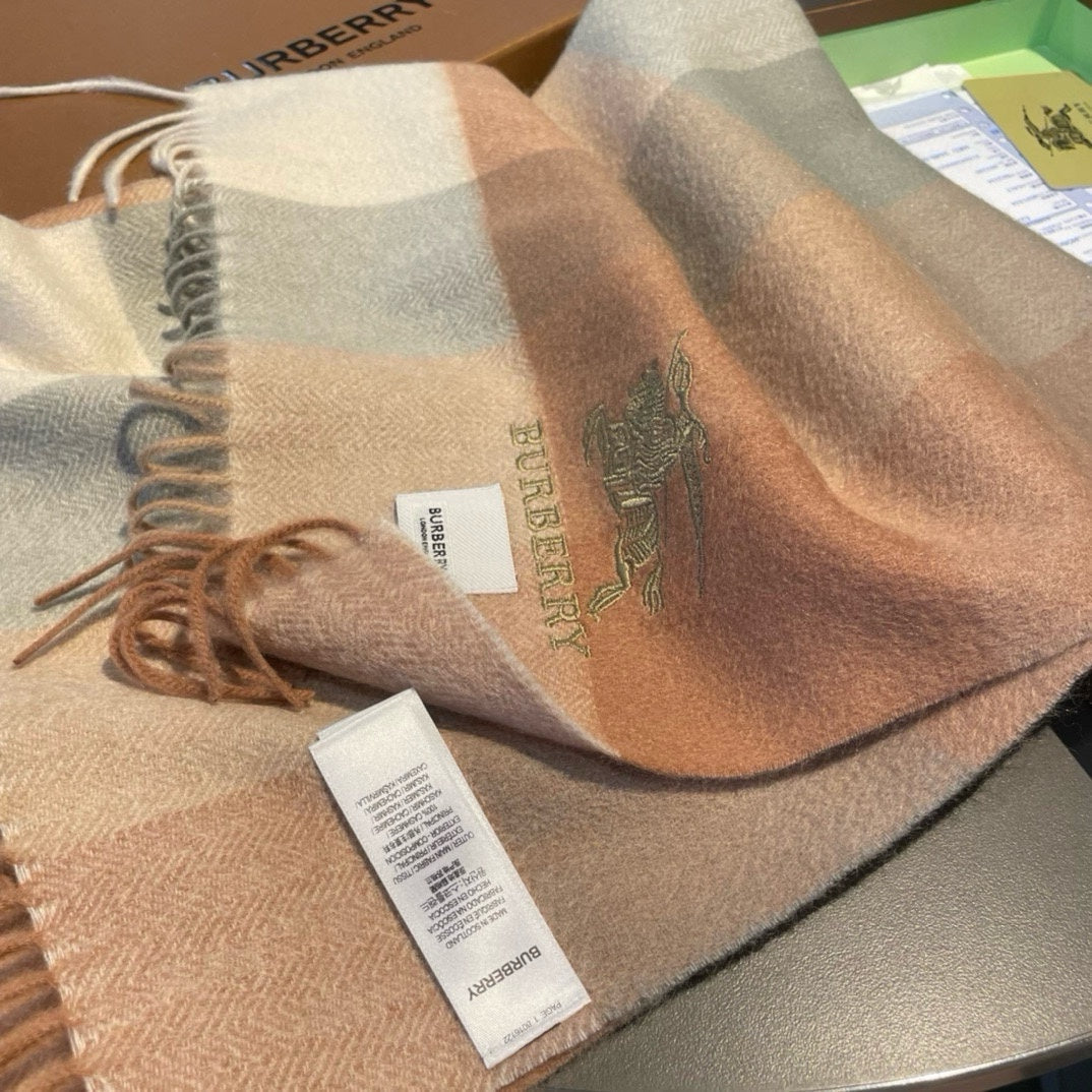 BURBERRY BBR SCARF 180 CM IN CASHMERE 482321