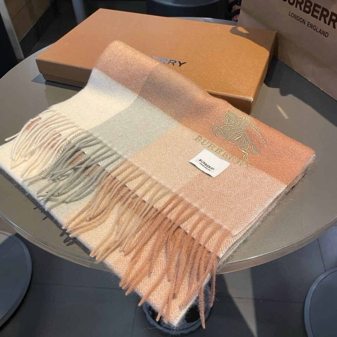 BURBERRY BBR SCARF 180 CM IN CASHMERE 482321