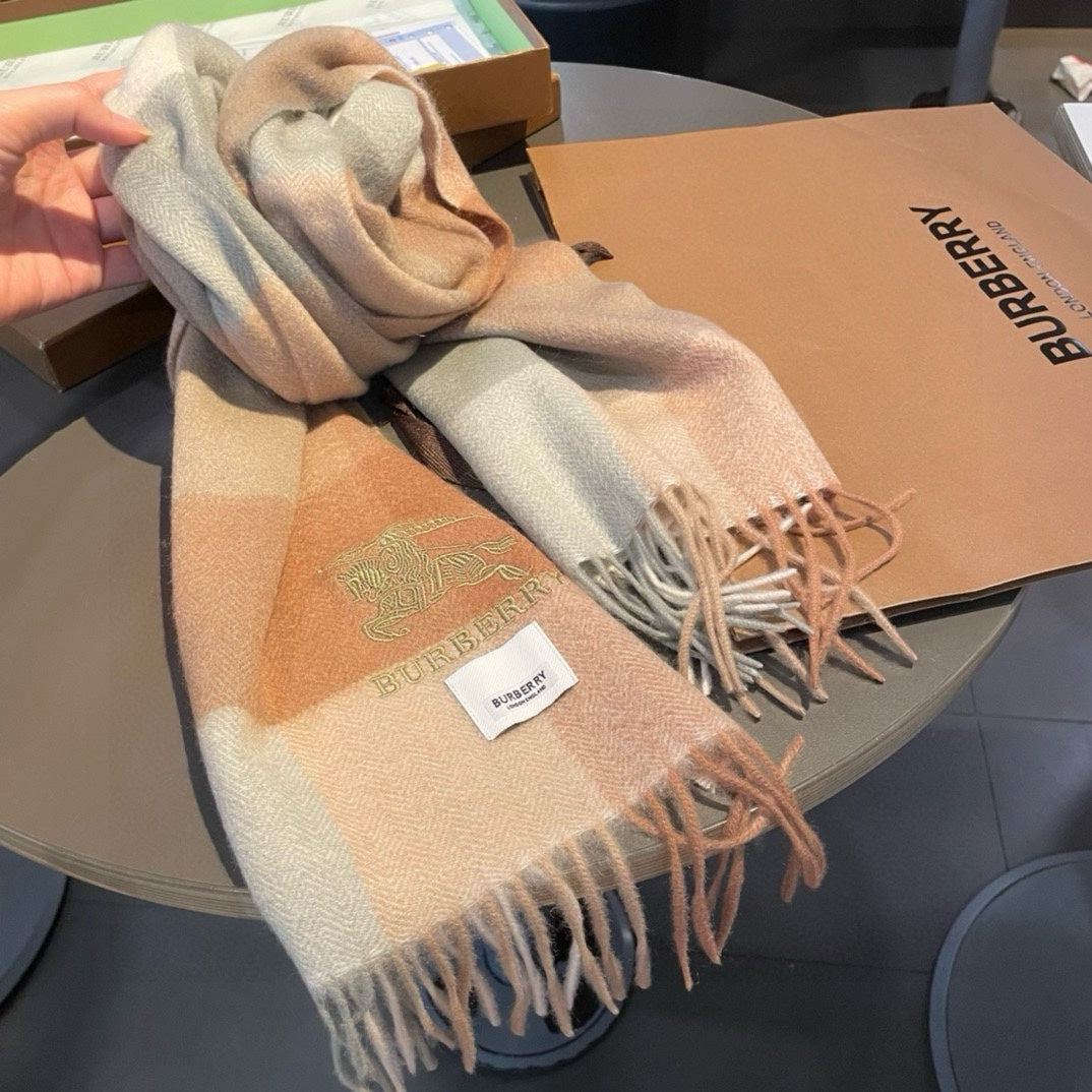 BURBERRY BBR SCARF 180 CM IN CASHMERE 482321