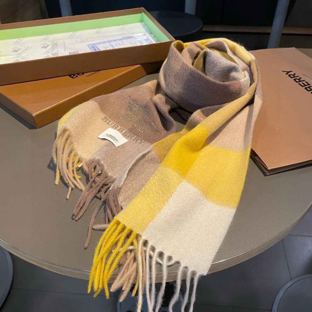 BURBERRY BBR SCARF 180 CM IN CASHMERE 482322