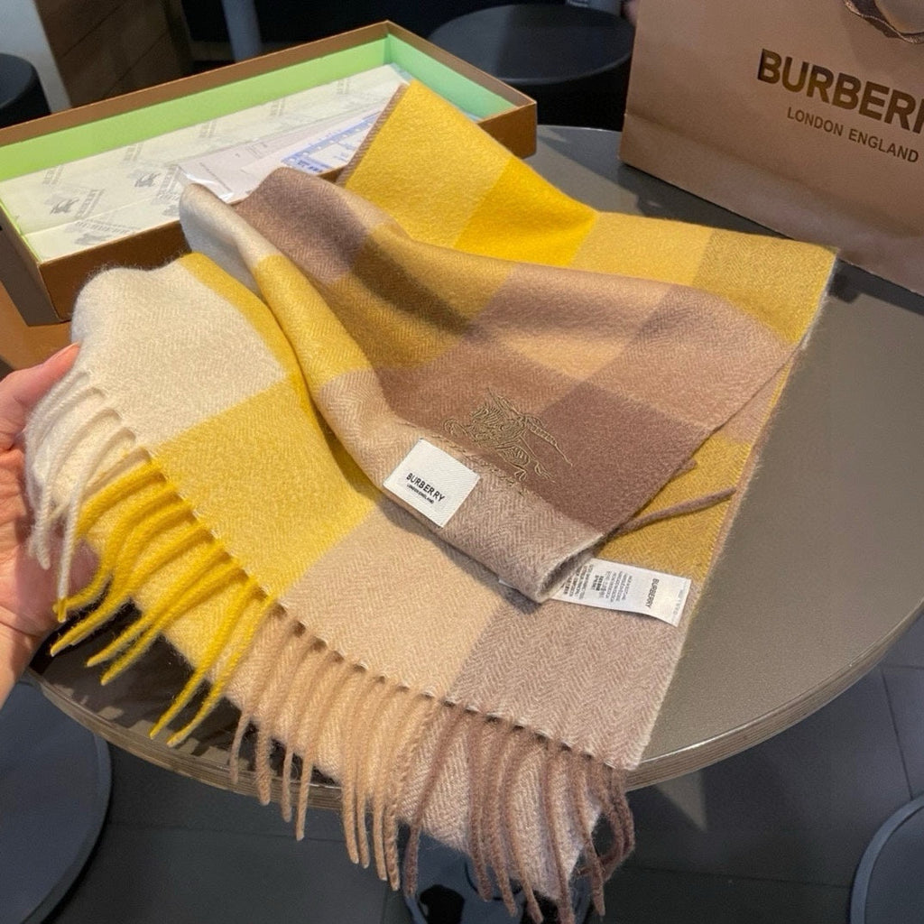 BURBERRY BBR SCARF 180 CM IN CASHMERE 482322