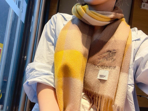 BURBERRY BBR SCARF 180 CM IN CASHMERE 482322