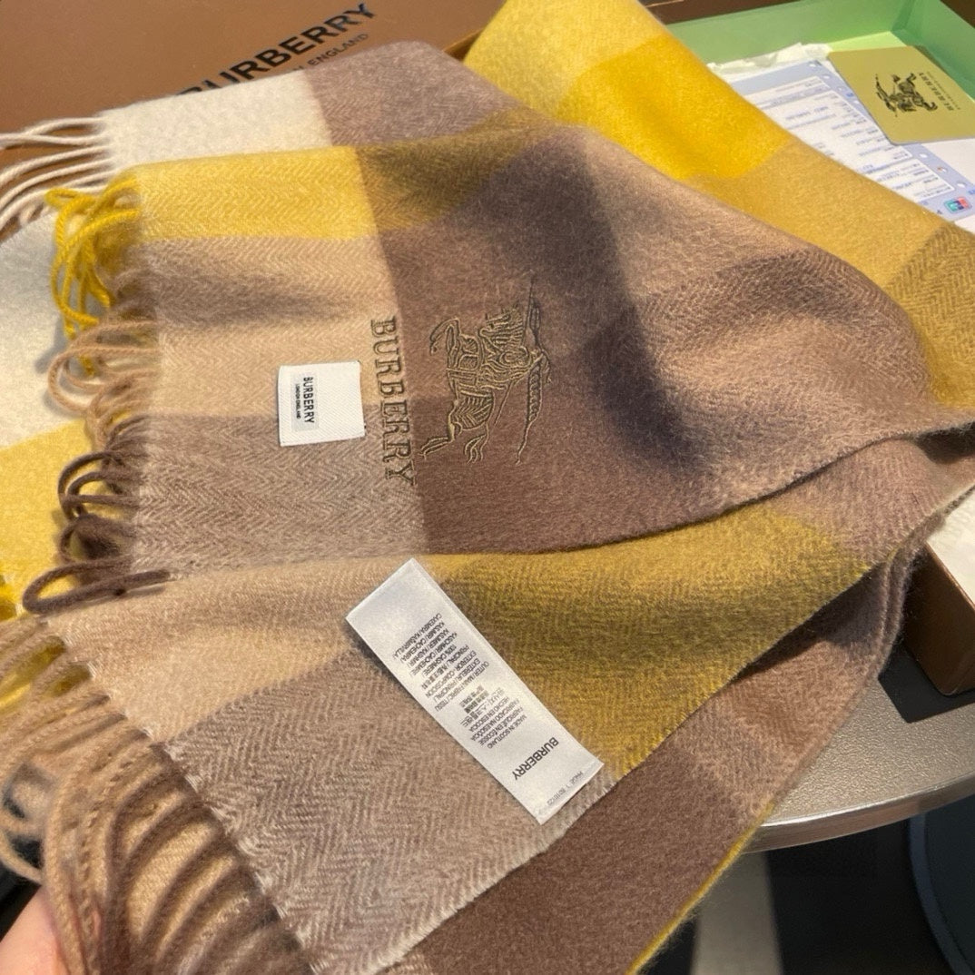 BURBERRY BBR SCARF 180 CM IN CASHMERE 482322