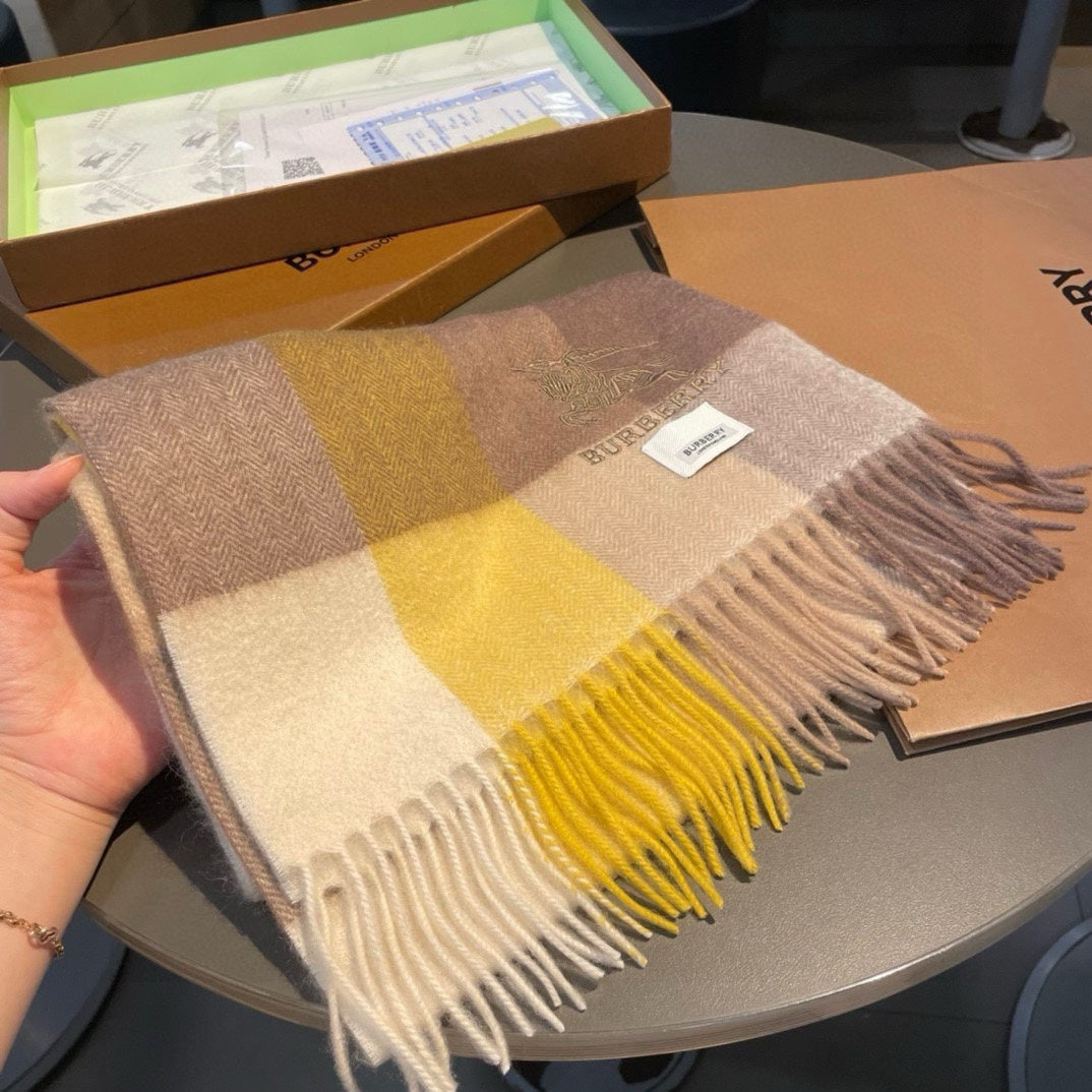 BURBERRY BBR SCARF 180 CM IN CASHMERE 482322