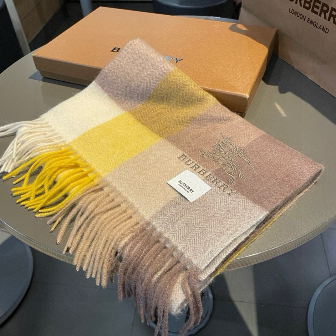 BURBERRY BBR SCARF 180 CM IN CASHMERE 482322