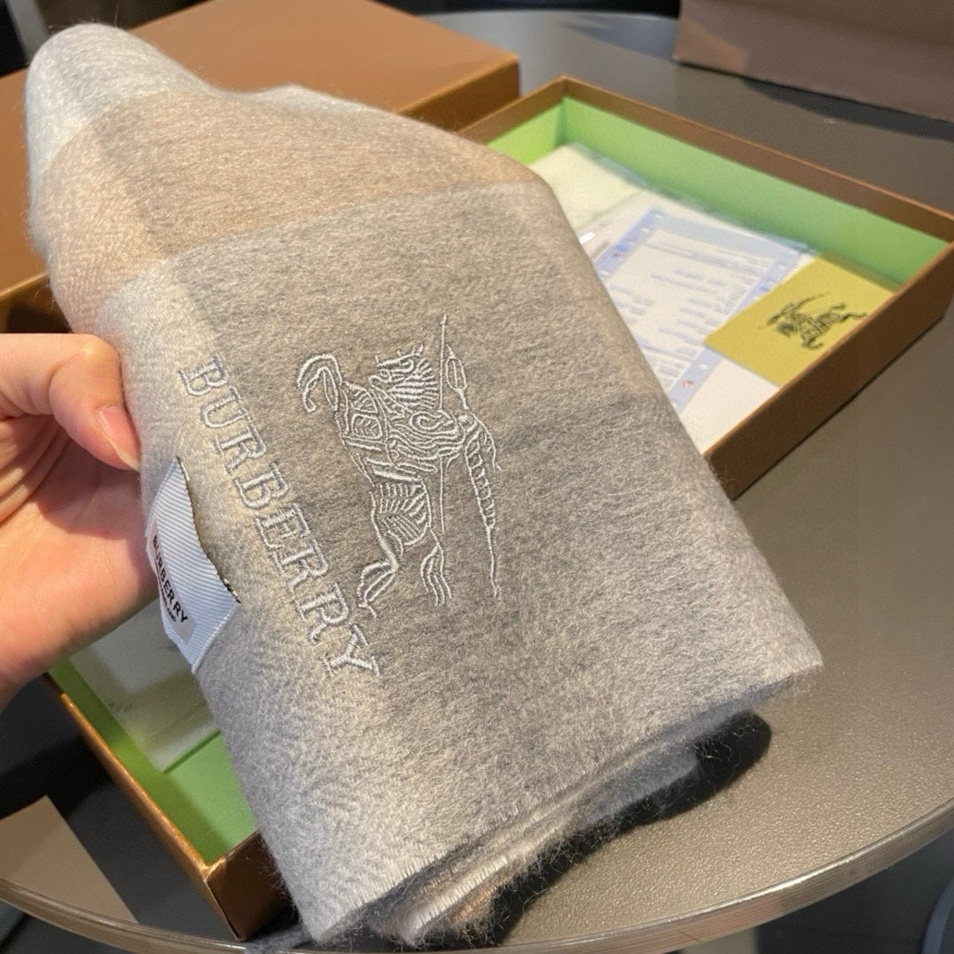 BURBERRY BBR SCARF 180 CM IN CASHMERE 482323