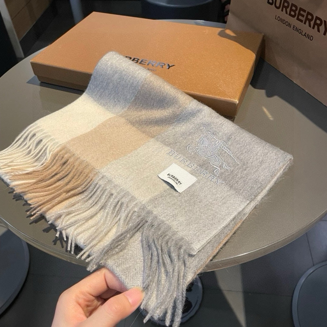 BURBERRY BBR SCARF 180 CM IN CASHMERE 482323