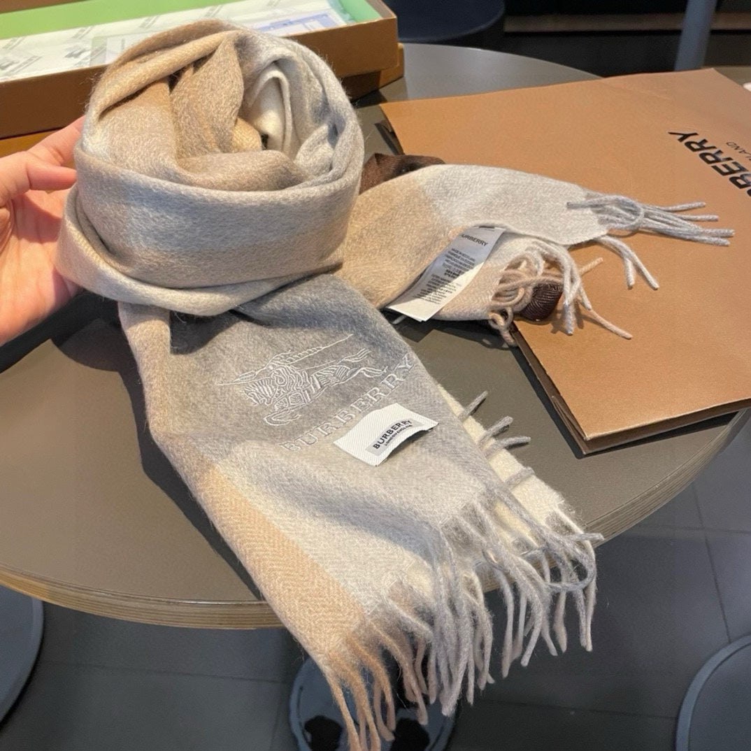 BURBERRY BBR SCARF 180 CM IN CASHMERE 482323