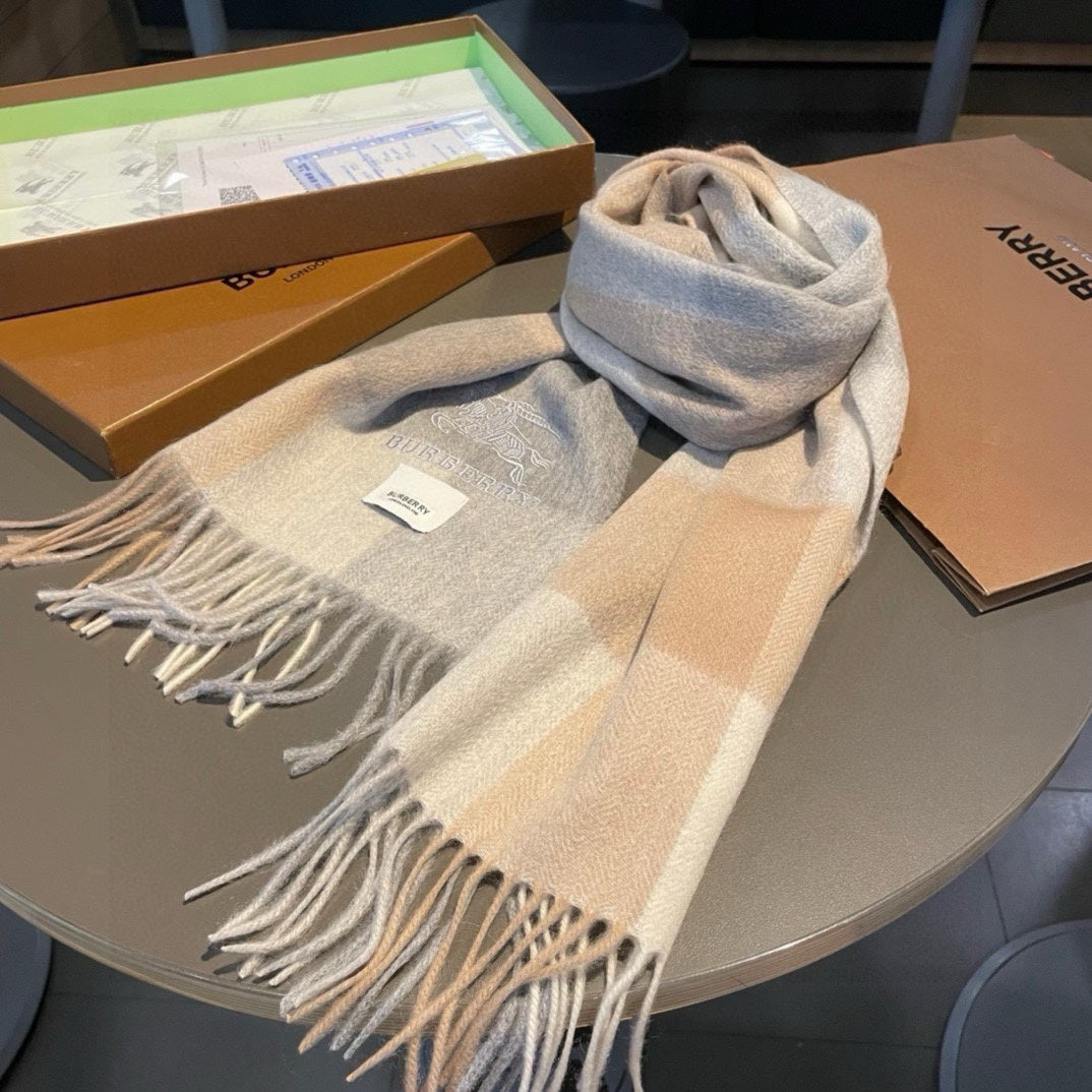 BURBERRY BBR SCARF 180 CM IN CASHMERE 482323