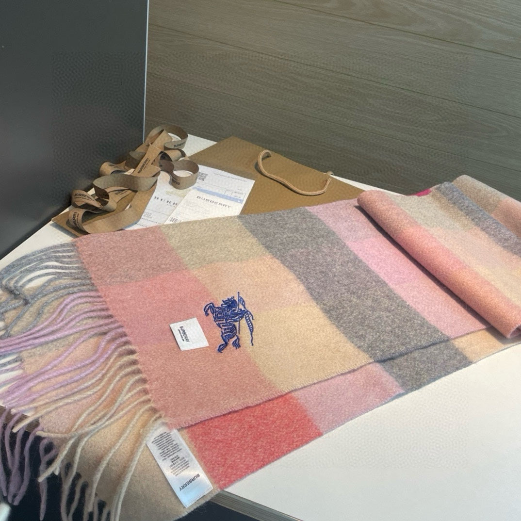BURBERRY BBR SCARF 200 CM IN CASHMERE 486825