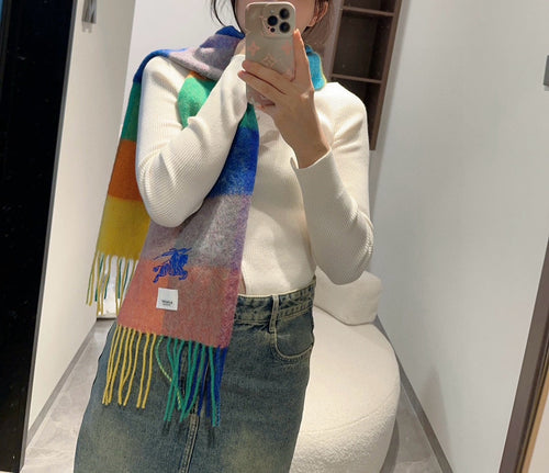 BURBERRY BBR SCARF 200 CM IN CASHMERE 486826