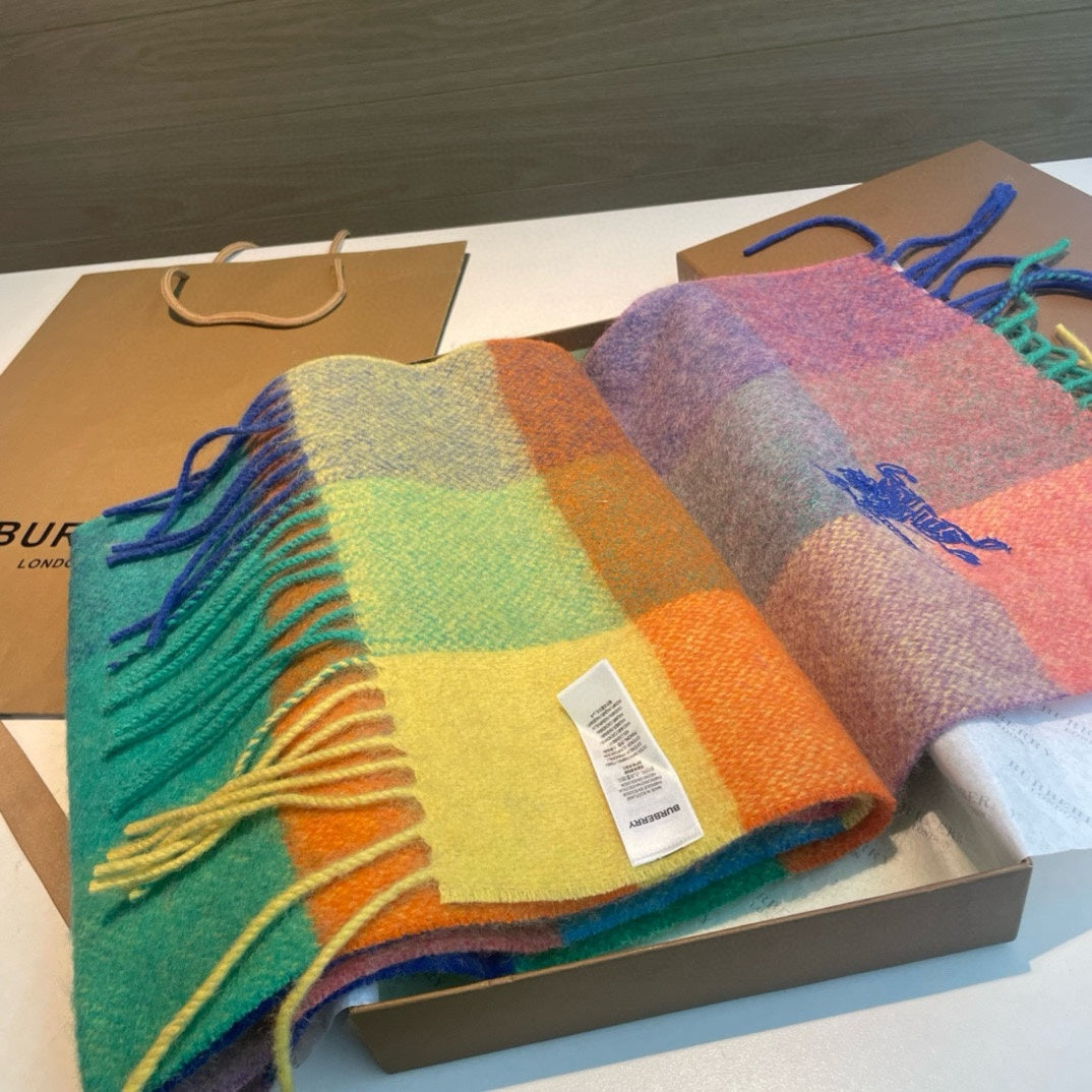 BURBERRY BBR SCARF 200 CM IN CASHMERE 486826
