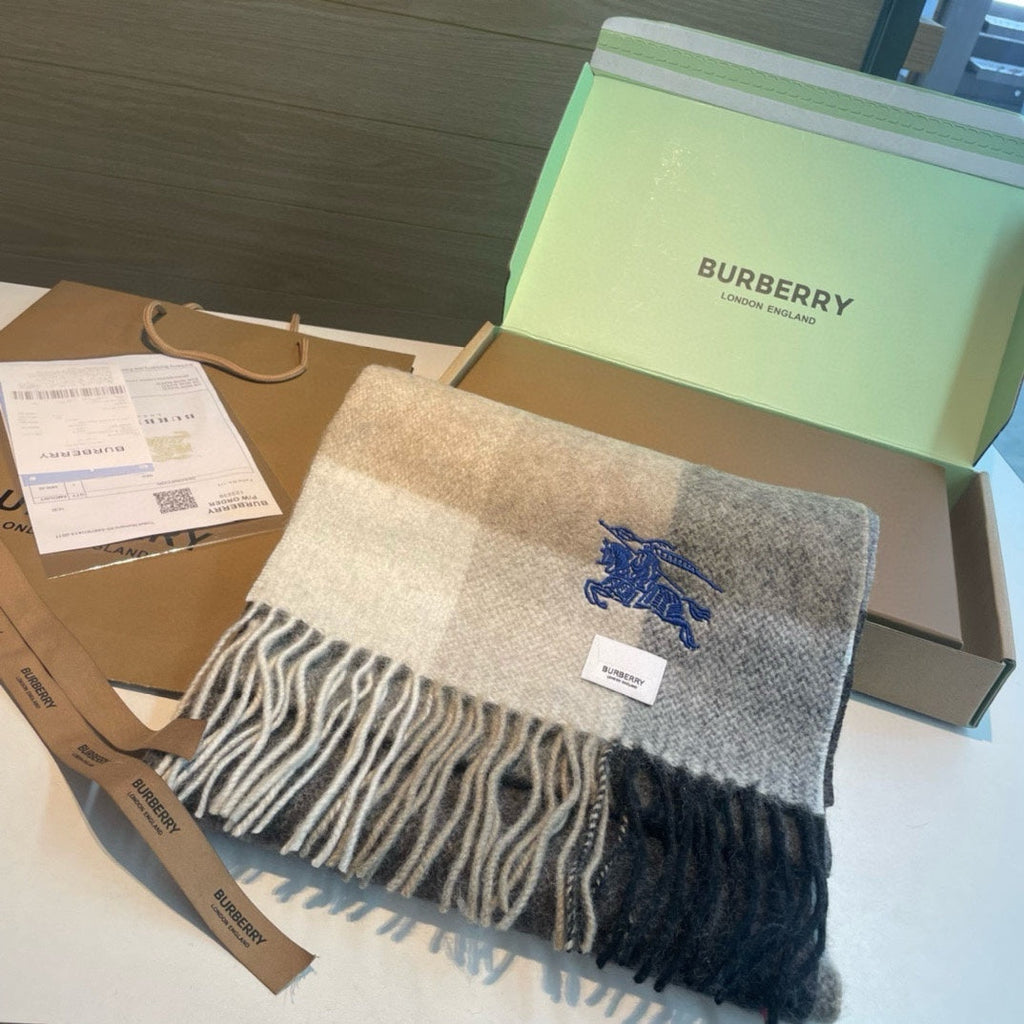 BURBERRY BBR SCARF 200 CM IN CASHMERE 486827