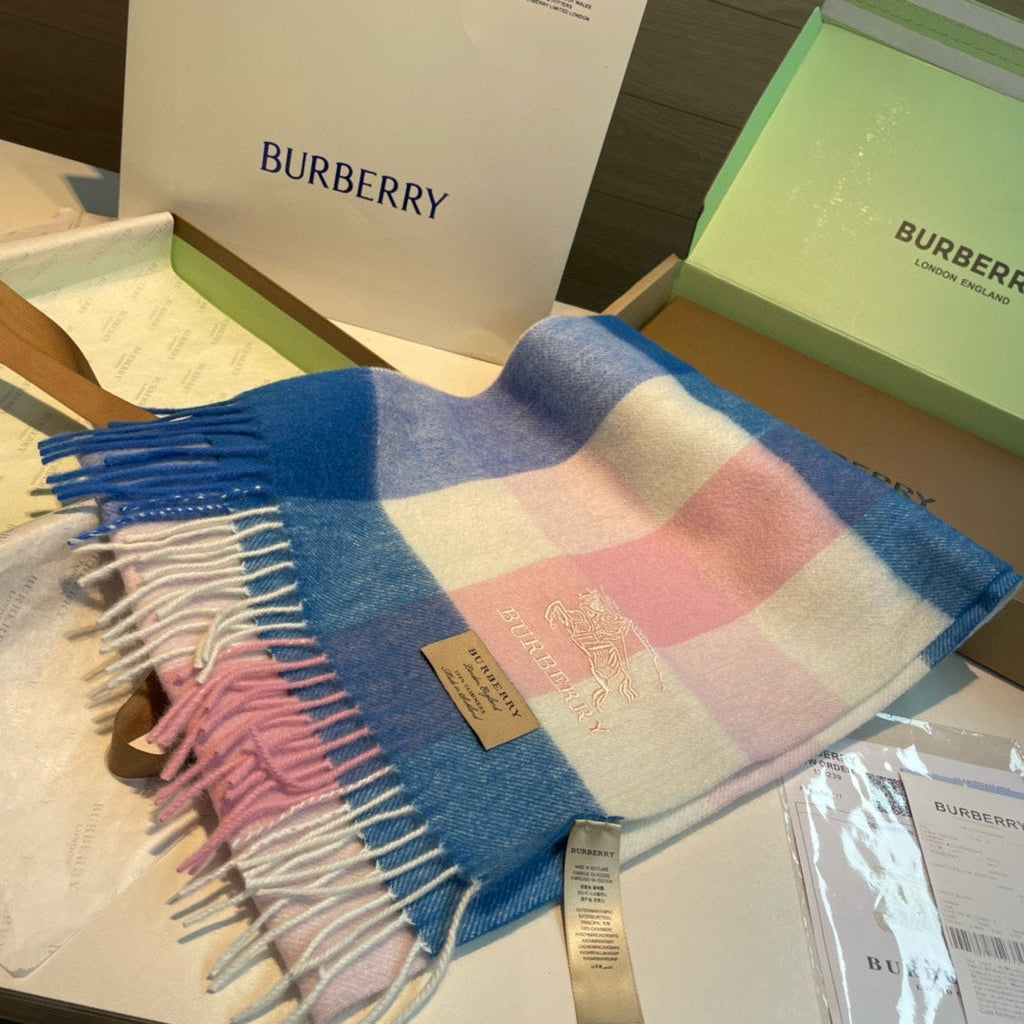 BURBERRY BBR SCARF 168 CM IN CASHMERE 487371