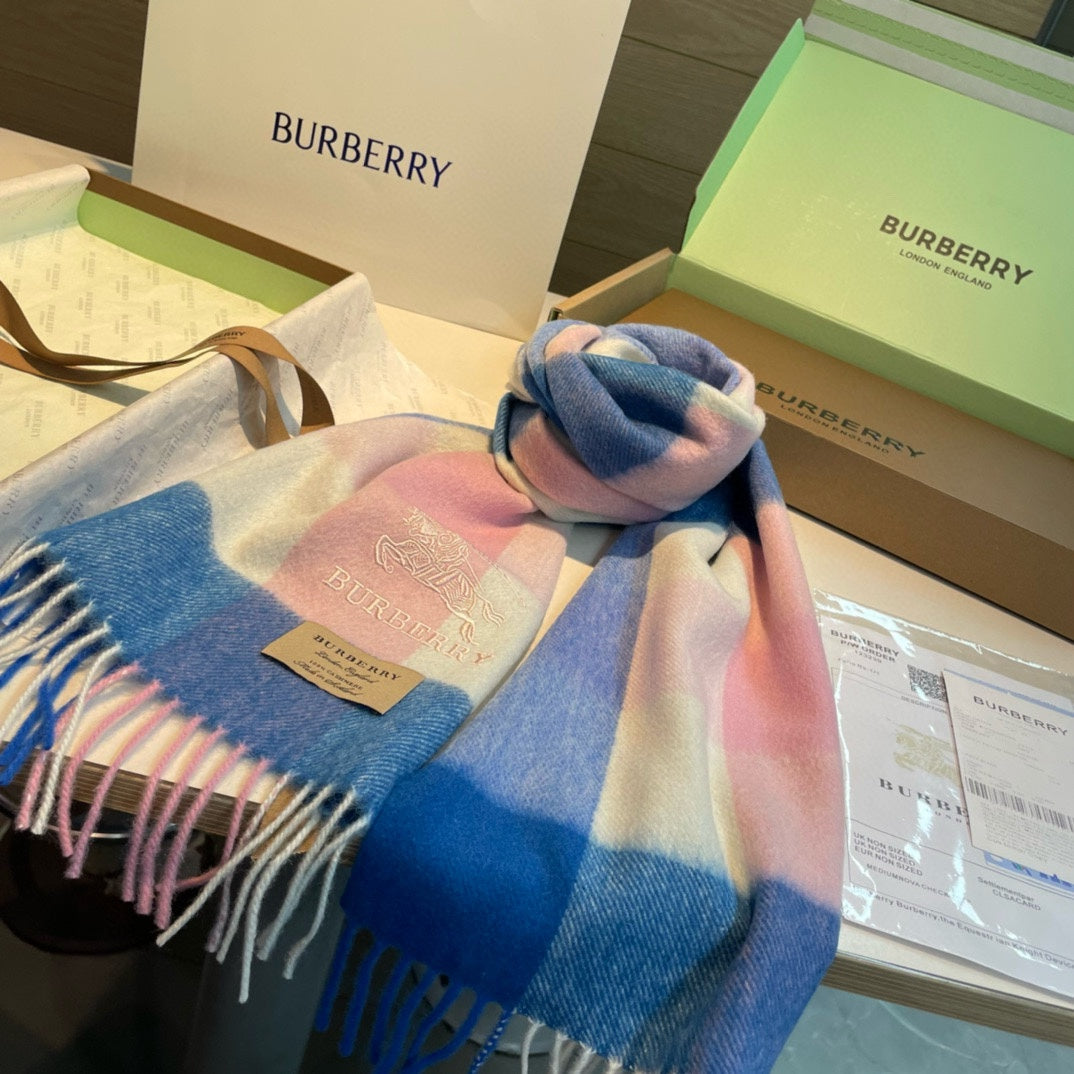 BURBERRY BBR SCARF 168 CM IN CASHMERE 487371