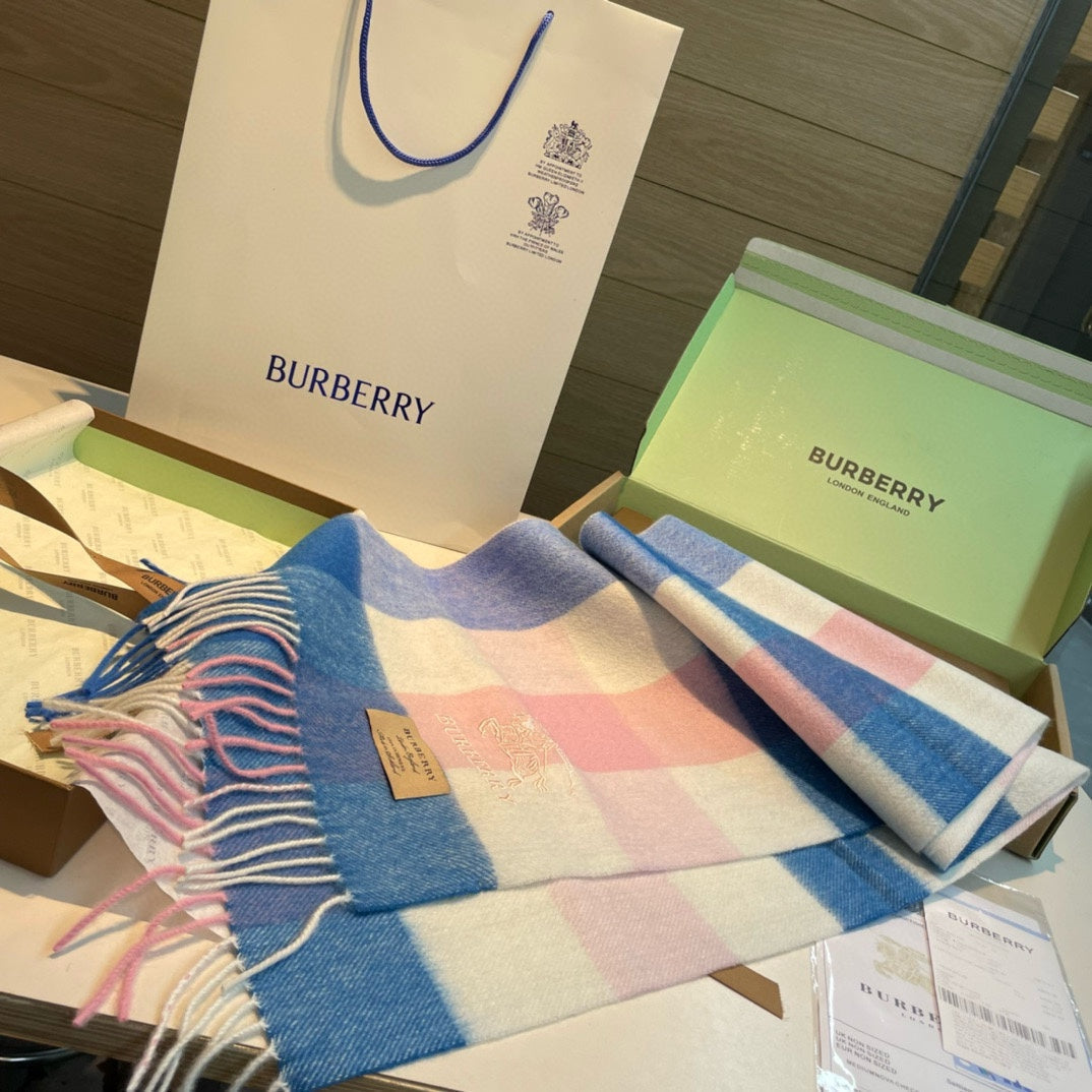 BURBERRY BBR SCARF 168 CM IN CASHMERE 487371