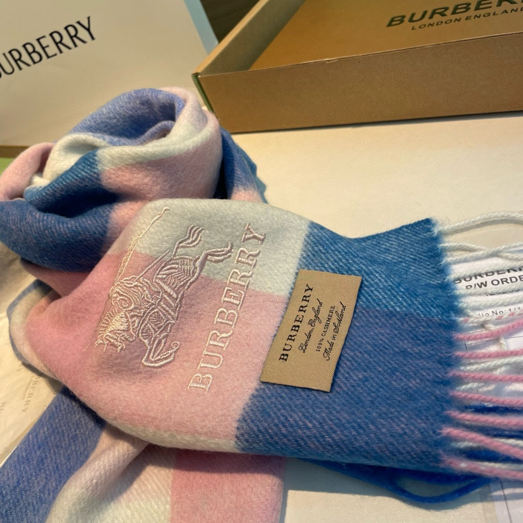 BURBERRY BBR SCARF 168 CM IN CASHMERE 487371