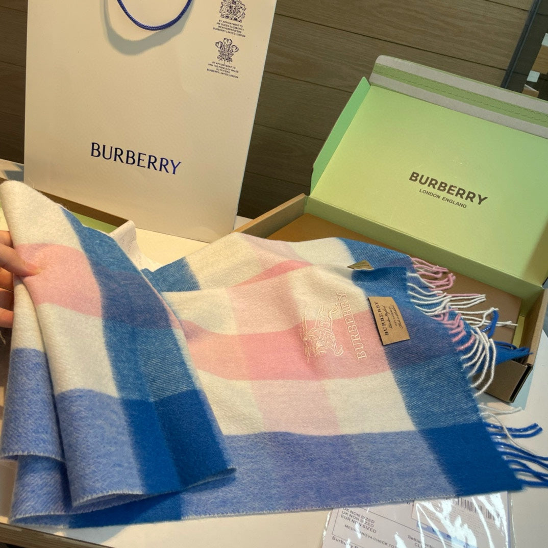 BURBERRY BBR SCARF 168 CM IN CASHMERE 487371
