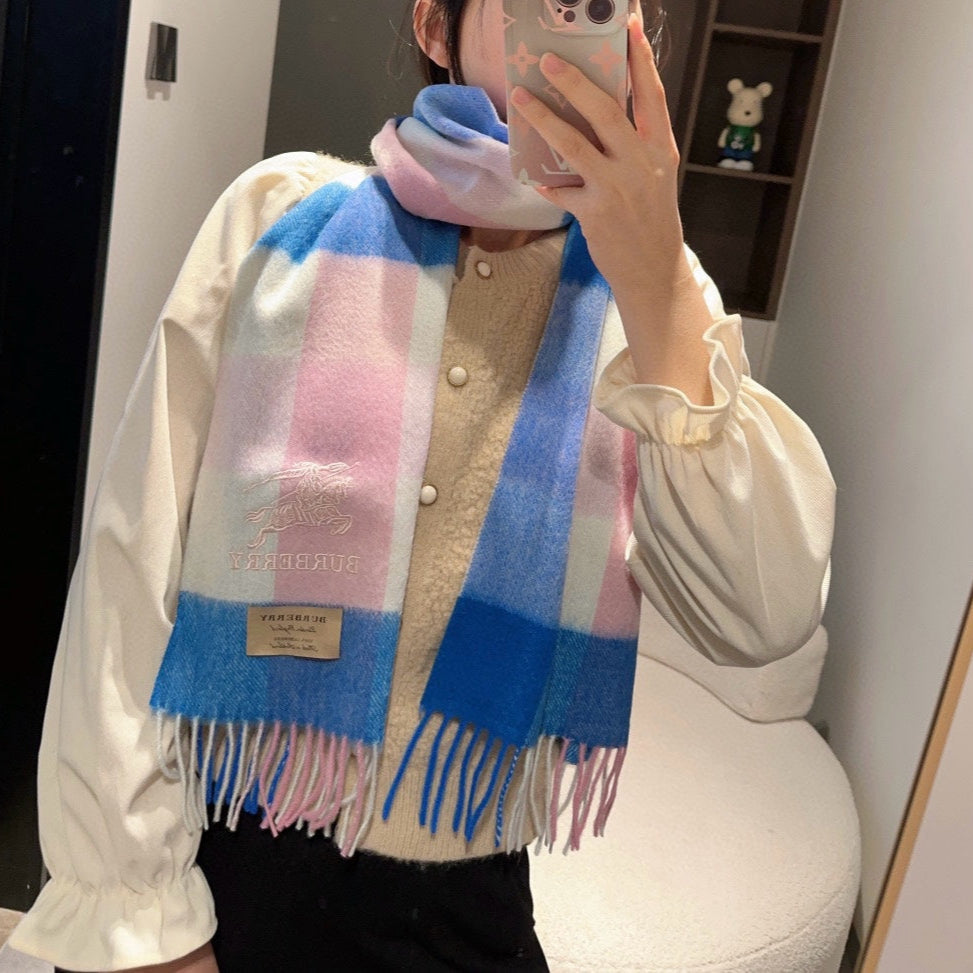BURBERRY BBR SCARF 168 CM IN CASHMERE 487371