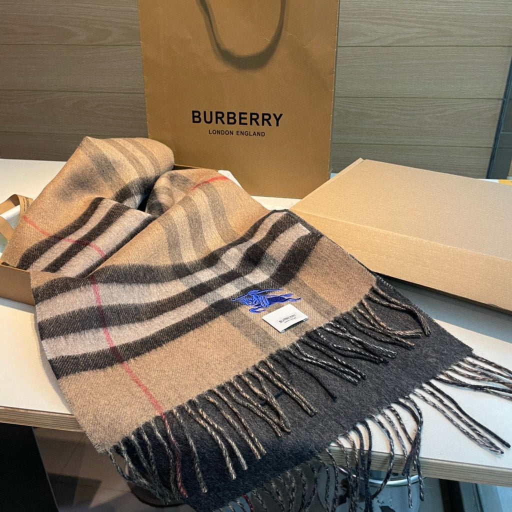 BURBERRY BBR SCARF 180 CM IN CASHMERE 487385