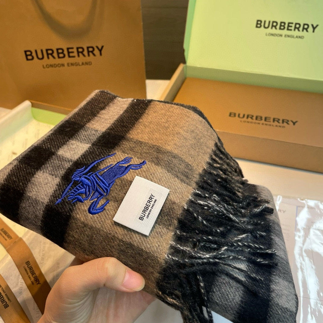 BURBERRY BBR SCARF 180 CM IN CASHMERE 487385