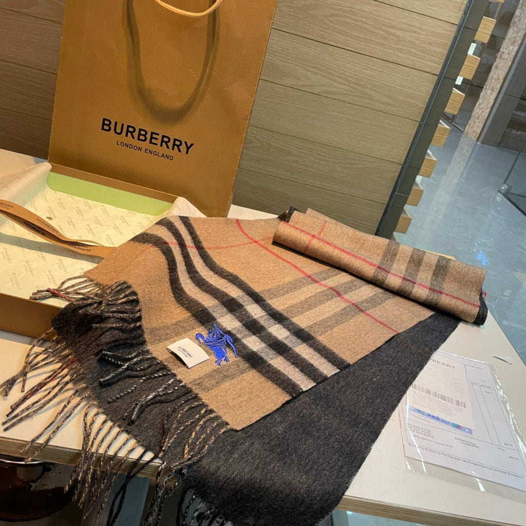 BURBERRY BBR SCARF 180 CM IN CASHMERE 487385