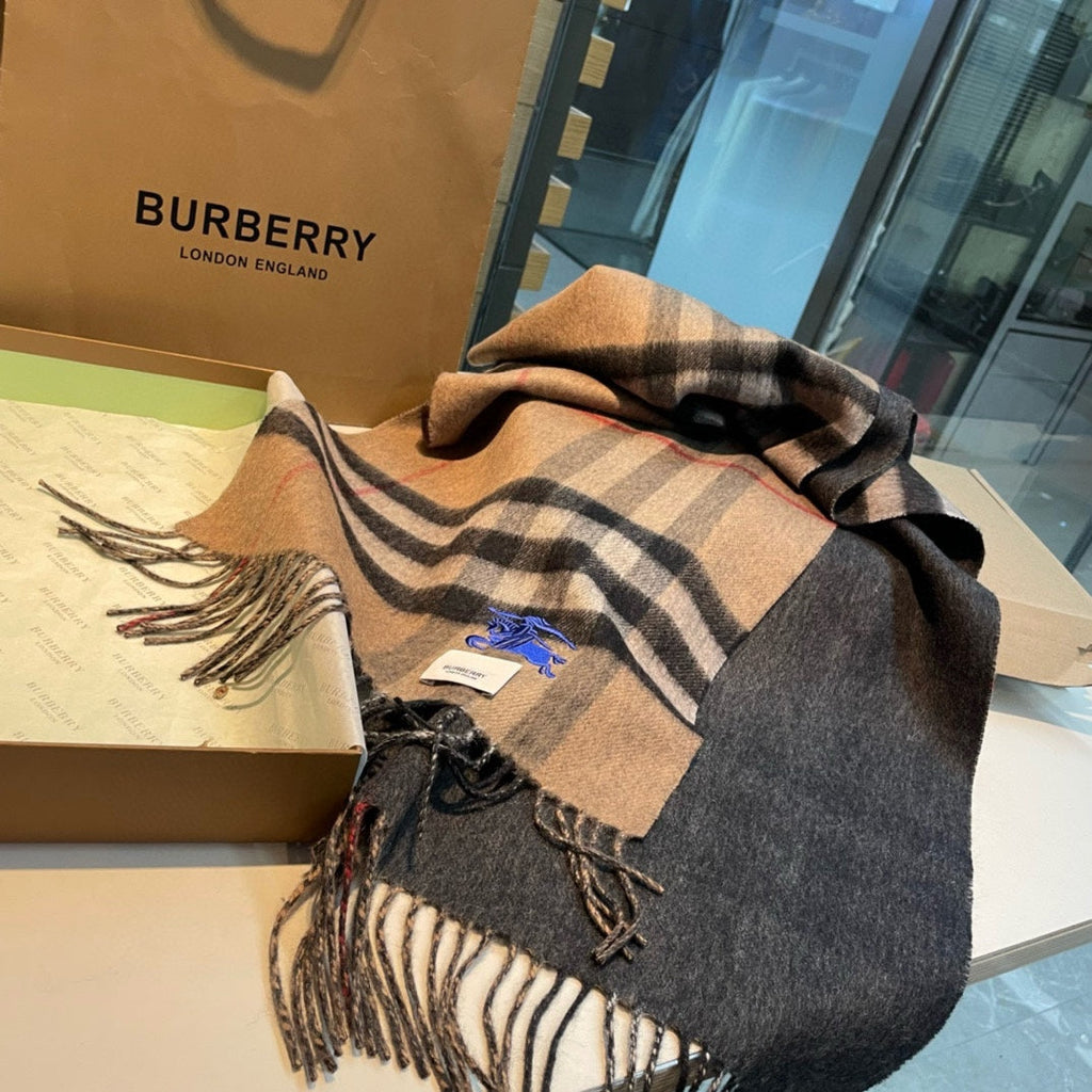 BURBERRY BBR SCARF 180 CM IN CASHMERE 487385