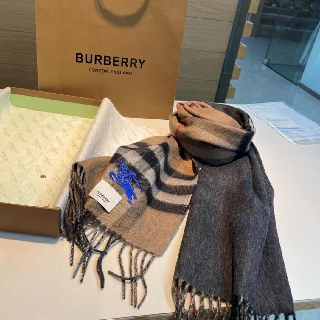 BURBERRY BBR SCARF 180 CM IN CASHMERE 487385