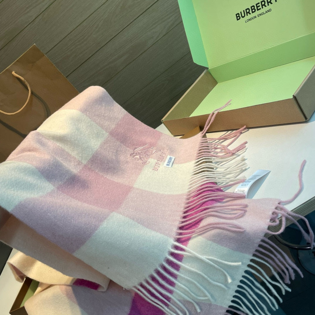 BURBERRY BBR SCARF 168 CM IN CASHMERE 487386